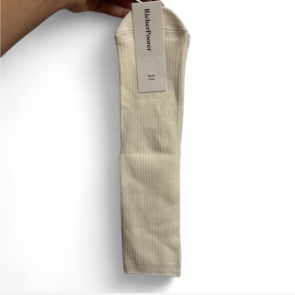 BNWT Richer Poorer Modal Crew Ribbed Sock
